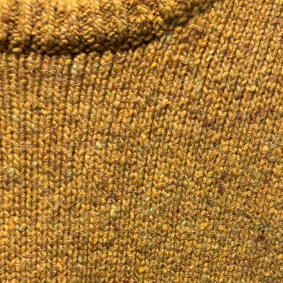 Madewell Mens Wool Donegal Crewneck Long Sleeve Sweater Size XL Honey Heather - Picture 8 of 10